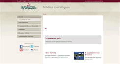 Desktop Screenshot of media.tourismenouveaubrunswick.ca